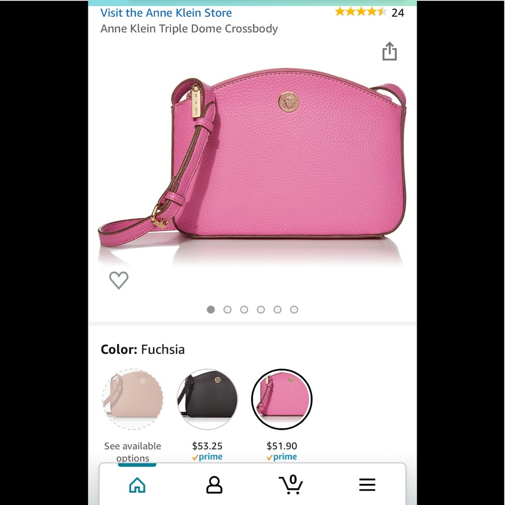 Anne Klein pink Crossbody